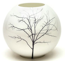 Black Forest Round Vase