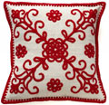 Branch Embroidered Pillow