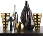 Metallic Vase Collection