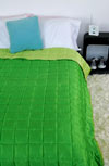 Reversible Satin Quilt in Green