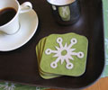 Snowflake Coasters